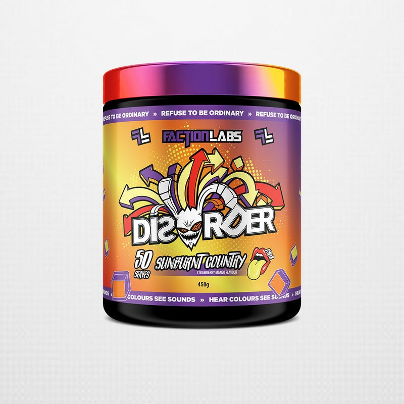 Faction Labs Disorder original PreWorkout Mr Vitamins