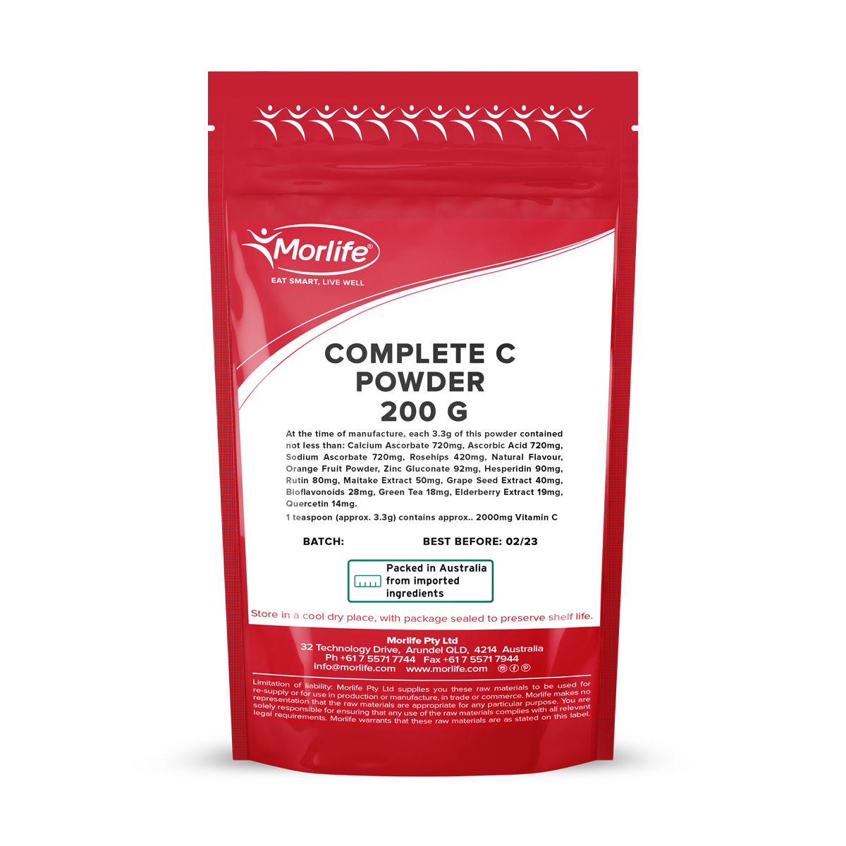 Morlife Complete C Powder Mr Vitamins