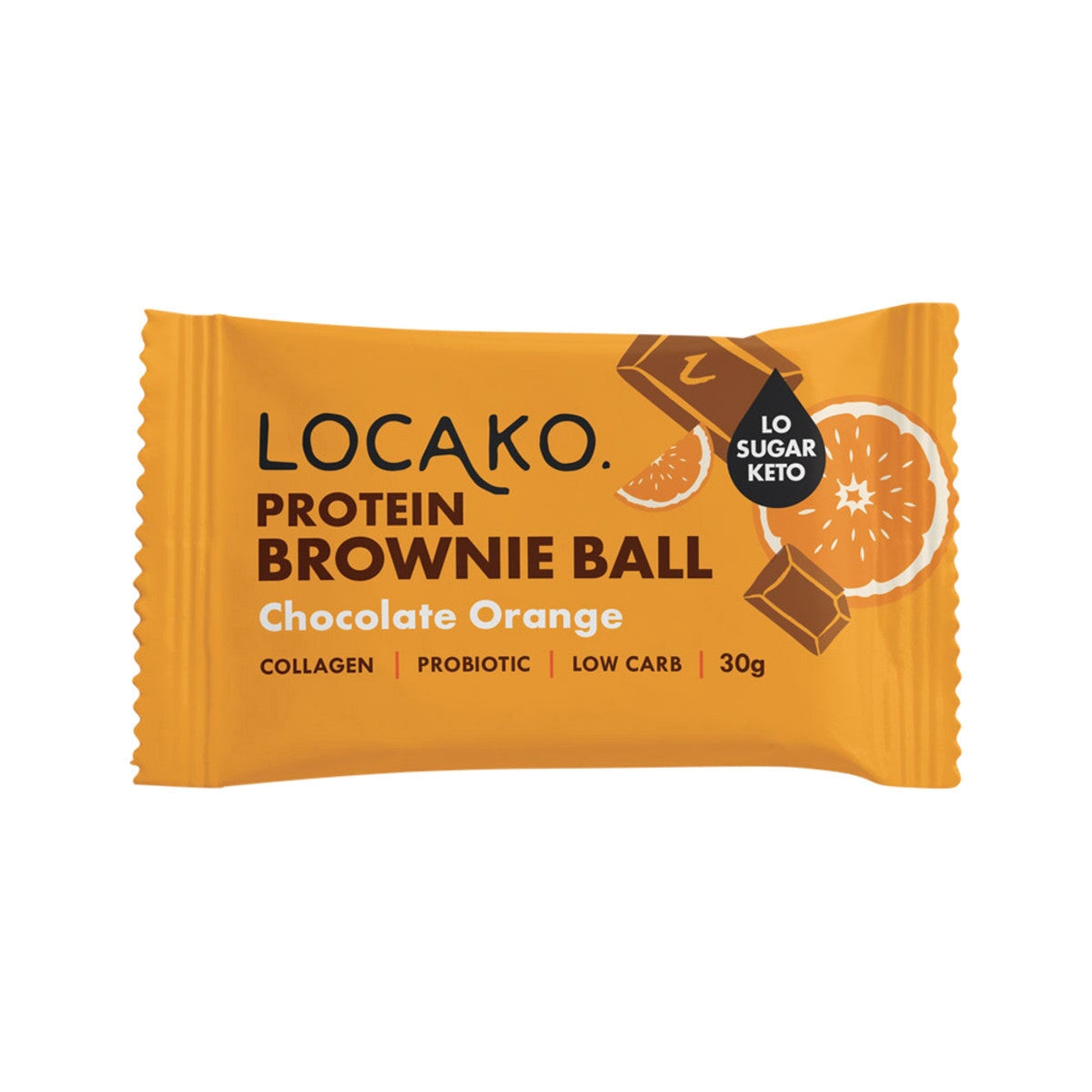 Locako Protein Brownie Ball Chocolate Orange Mr Vitamins