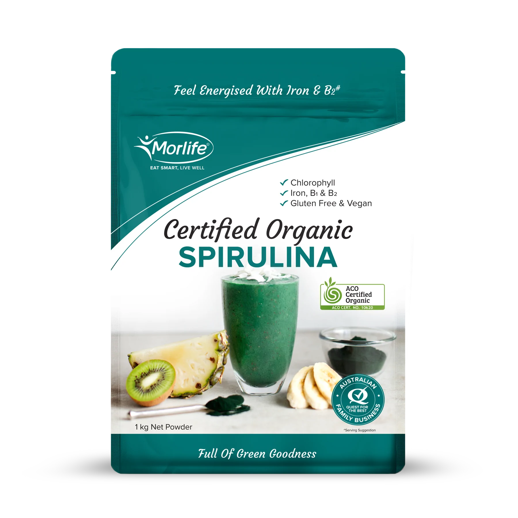 Morlife Certified Organic Spirulina Powder Mr Vitamins