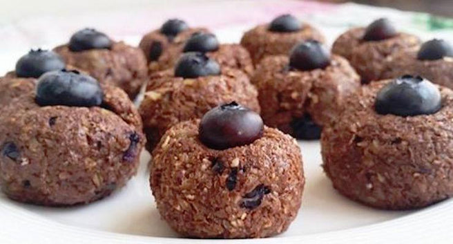 Cacao and Blueberry Superfood Bliss Balls