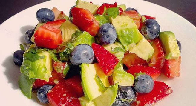 Berry Avocado Salad with Mint Dressing