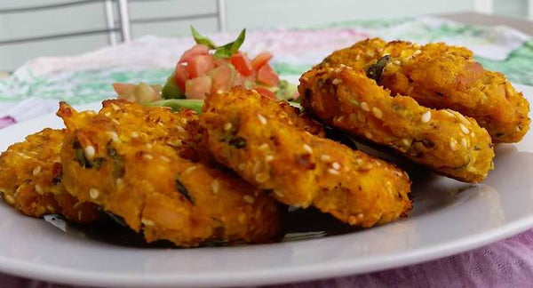 Fresh Salmon and Pumpkin Patties