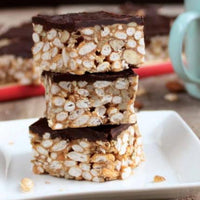 Crunchy Puffed Rice and Peanut Butter Slice