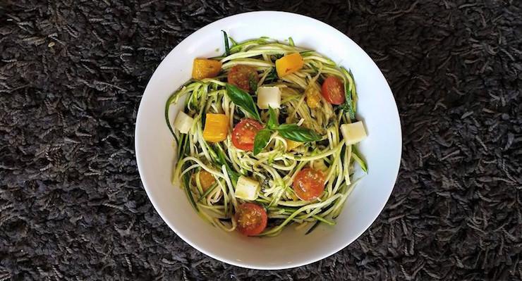 Pumpkin and Pesto Zoodles