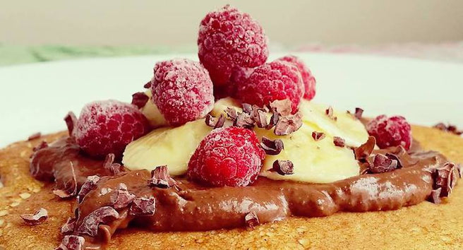 Gluten Free Pancakes with Cacao Mousse