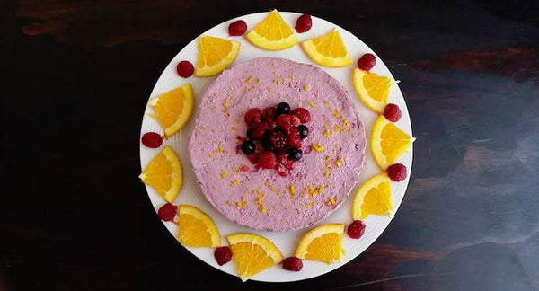 Raspberry and Orange Raw Cheesecake | Mr Vitamins