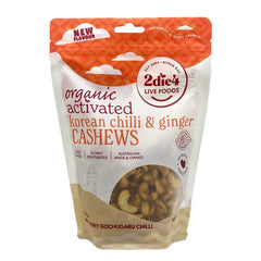 2Die4 Activated Organic Chilli n Ginger Cashews