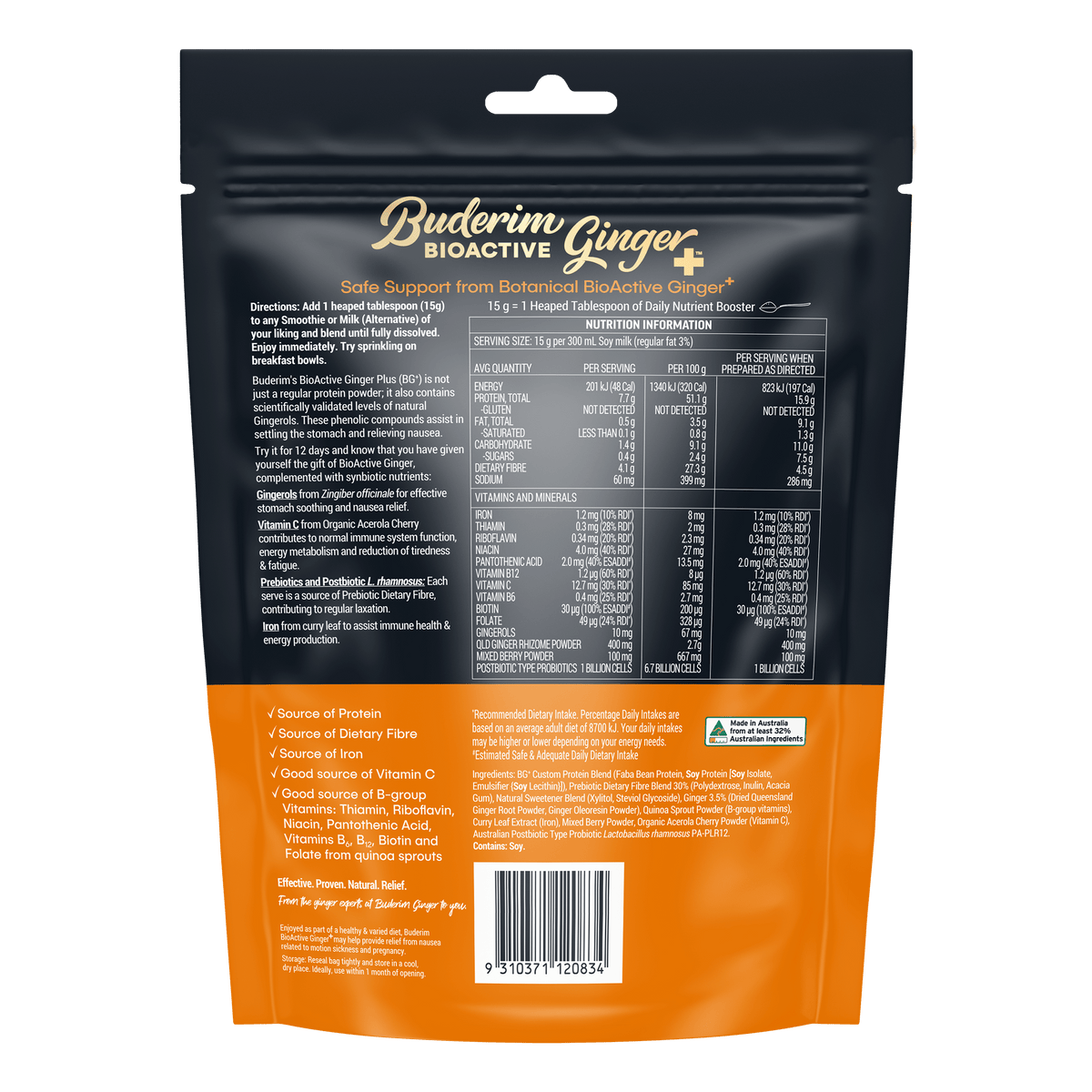 BUDERIM GINGER Bioactive + Daily Nutrient Booster