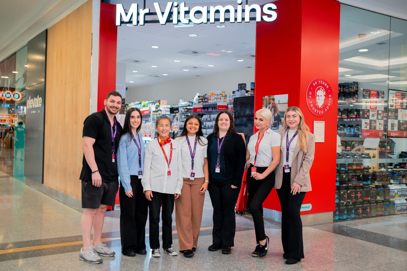 Inside the Mr Vitamins store at Parramatta