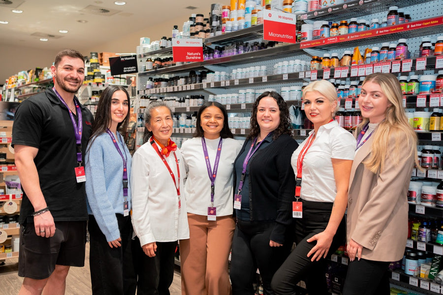 The Mr Vitamins team at our Parramatta store