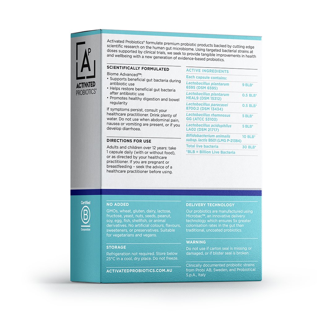 Activated Probiotics Biome Advanced | Mr Vitamins