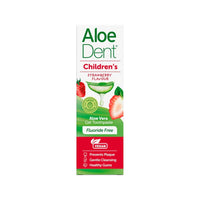 ALOE DENT Childrens Toothpaste Fluoride Free Strawberry