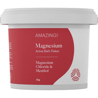 Amazing Oils Magnesium Active Bath Flakes Magnesium Chloride & Menthol | Mr Vitamins
