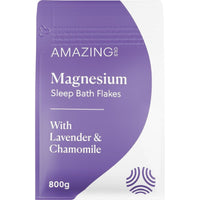 Amazing Oils Magnesium Sleep Bath Flakes with Lavender and Chamomile | Mr Vitamins