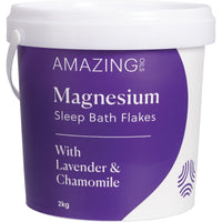 Amazing Oils Magnesium Sleep Bath Flakes With Lavender & Chamomile | Mr Vitamins