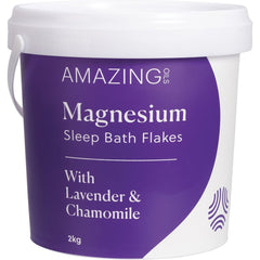 Amazing Oils Magnesium Sleep Bath Flakes With Lavender & Chamomile