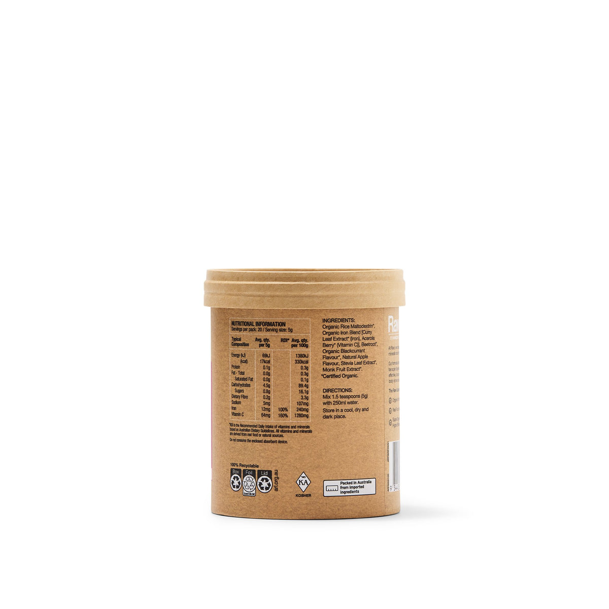 Amazonia Raw Real Food Nutrients Organic Iron | Mr Vitamins