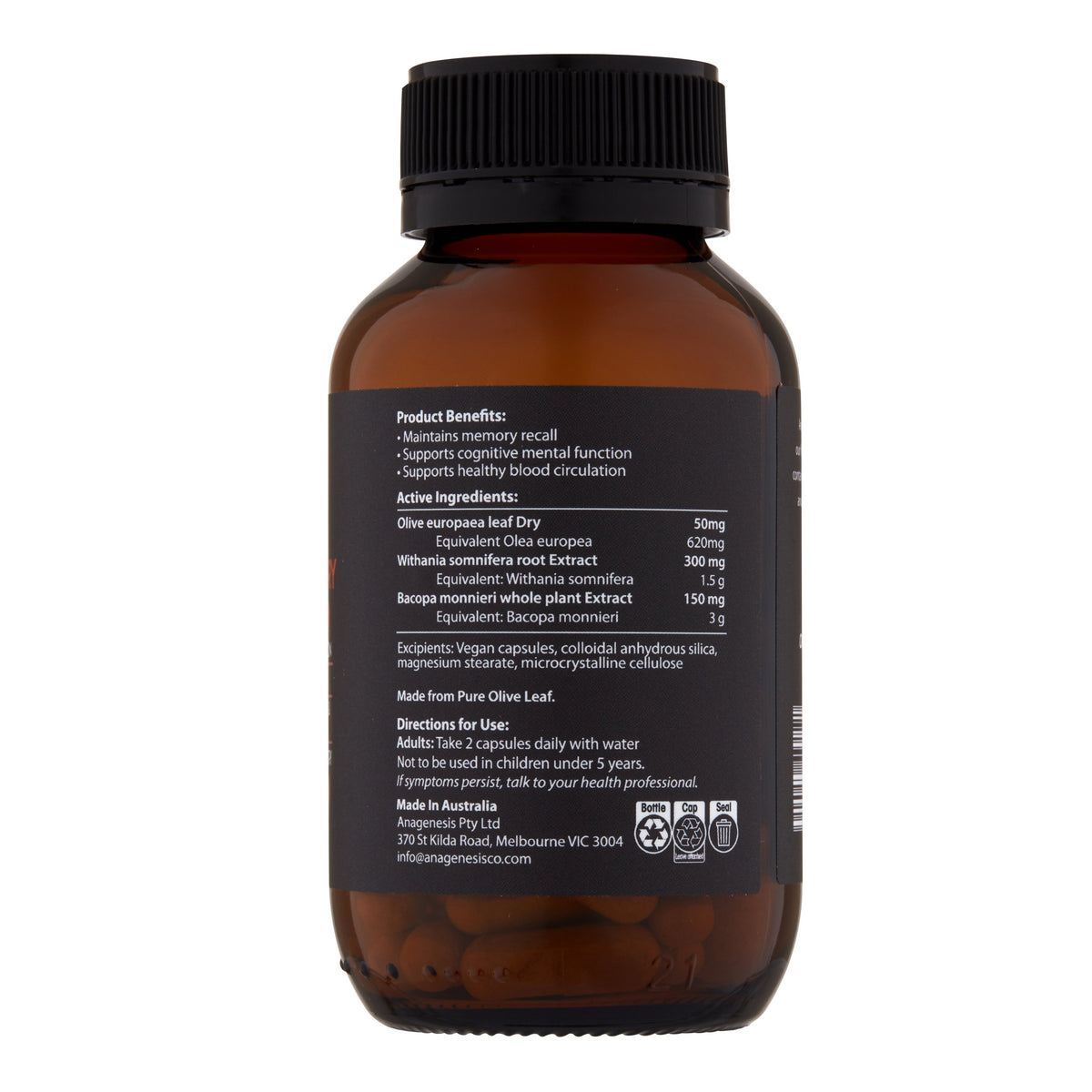 Anagenesis Olive Leaf + Cognitive + Memory | Mr Vitamins