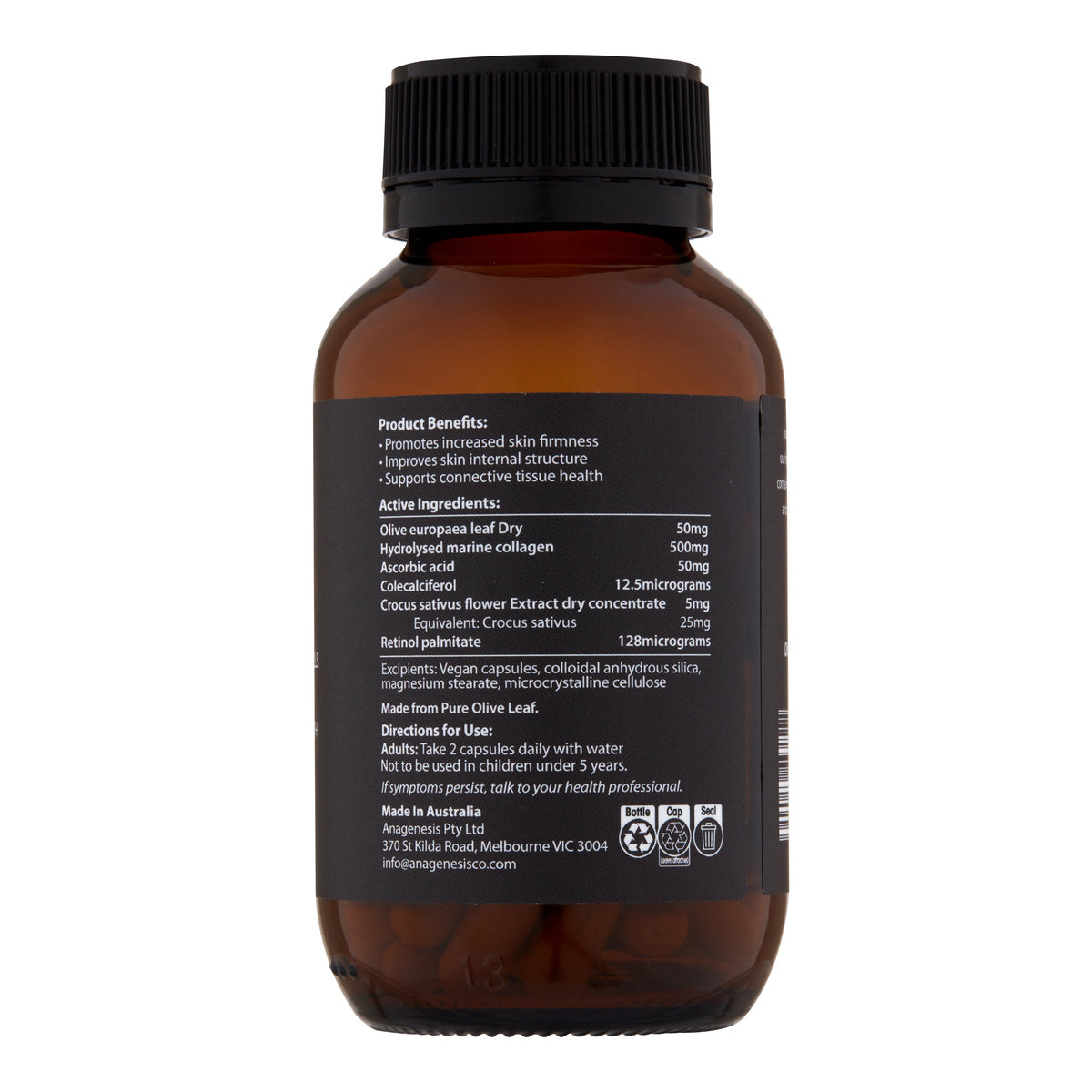 Anagenesis Olive Leaf + Marine Collagen | Mr Vitamins