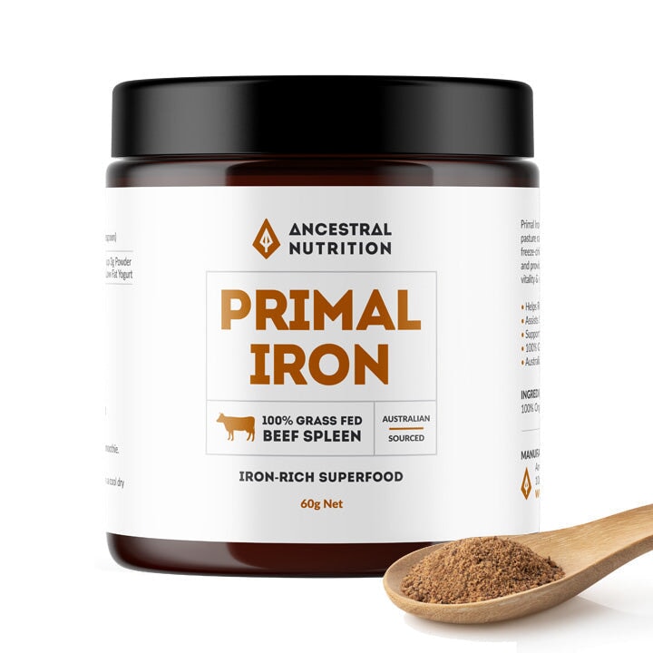 Ancestral Nutrition Primal Iron 100 Beef Spleen Powder Beef Spleen Powder | Mr Vitamins