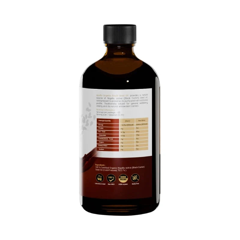 Apollo Black Seed Oil 100ml | Mr Vitamins