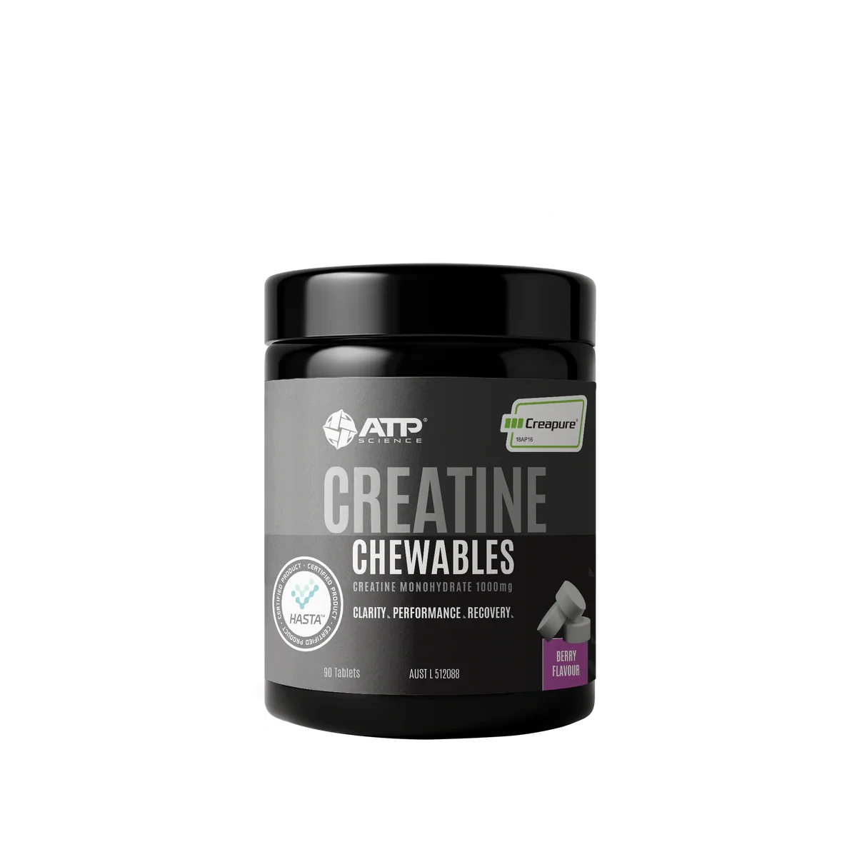 ATP Science CREATINE CREAPURE CHEWABLE 90 TABLETS 90g