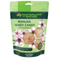 Australian By Nature Manuka Honey Candy With Eucalyptus 60pk | Mr Vitamins
