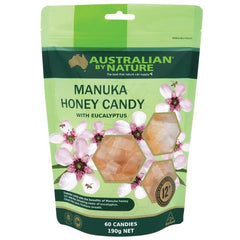 Australian By Nature Manuka Honey Candy With Eucalyptus 60pk