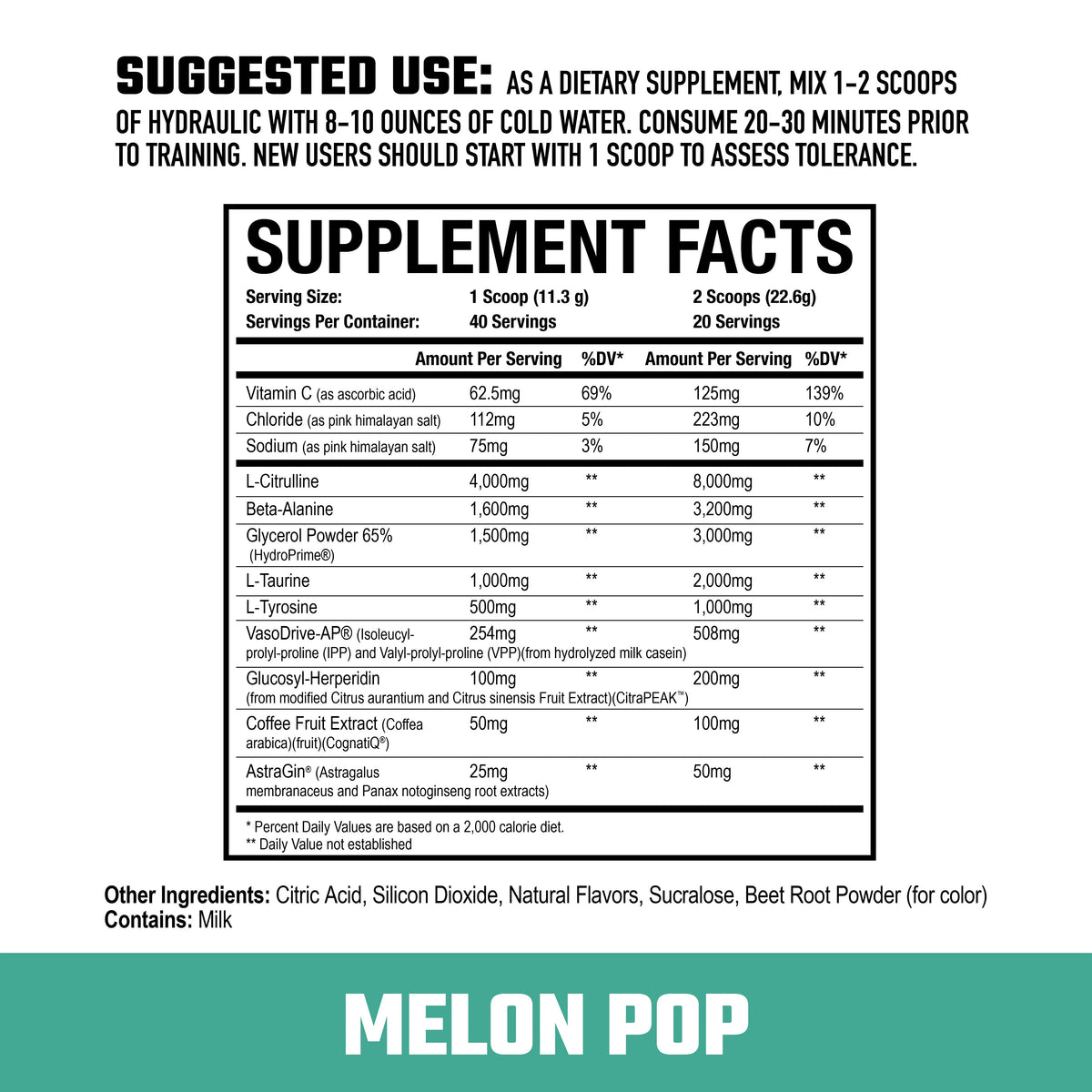 Axe & Sledge Hydraulic Non Stim Pre-Workout
