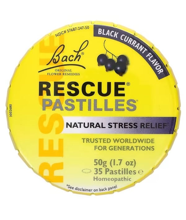 Bach Original Flower Remedies Rescue Pastilles Blackcurrant