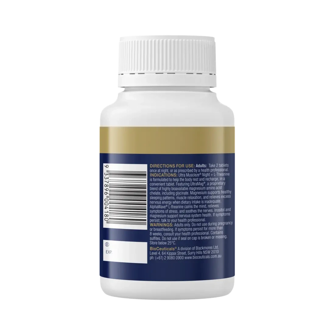 Bioceuticals Ultra Muscleze Night + L-Theanine