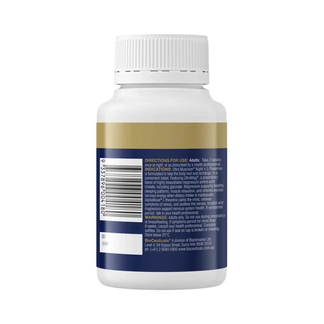 Bioceuticals Ultra Muscleze Night + L-Theanine