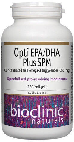 Bioclinic Naturals Opti EPA/DHA+SPMs enteric coated softgels | Mr Vitamins