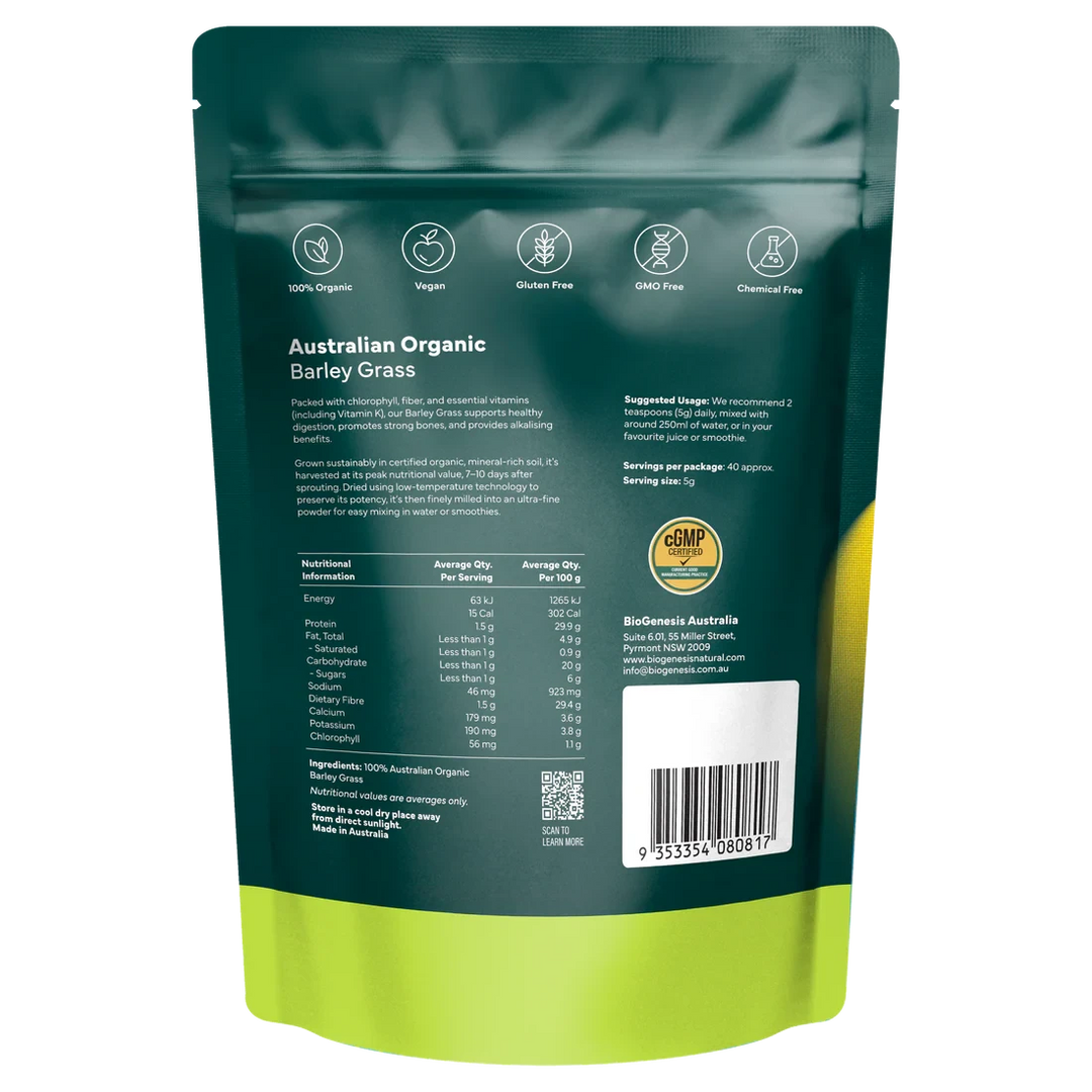 BioGenesis Organic Barley Grass | Mr Vitamins