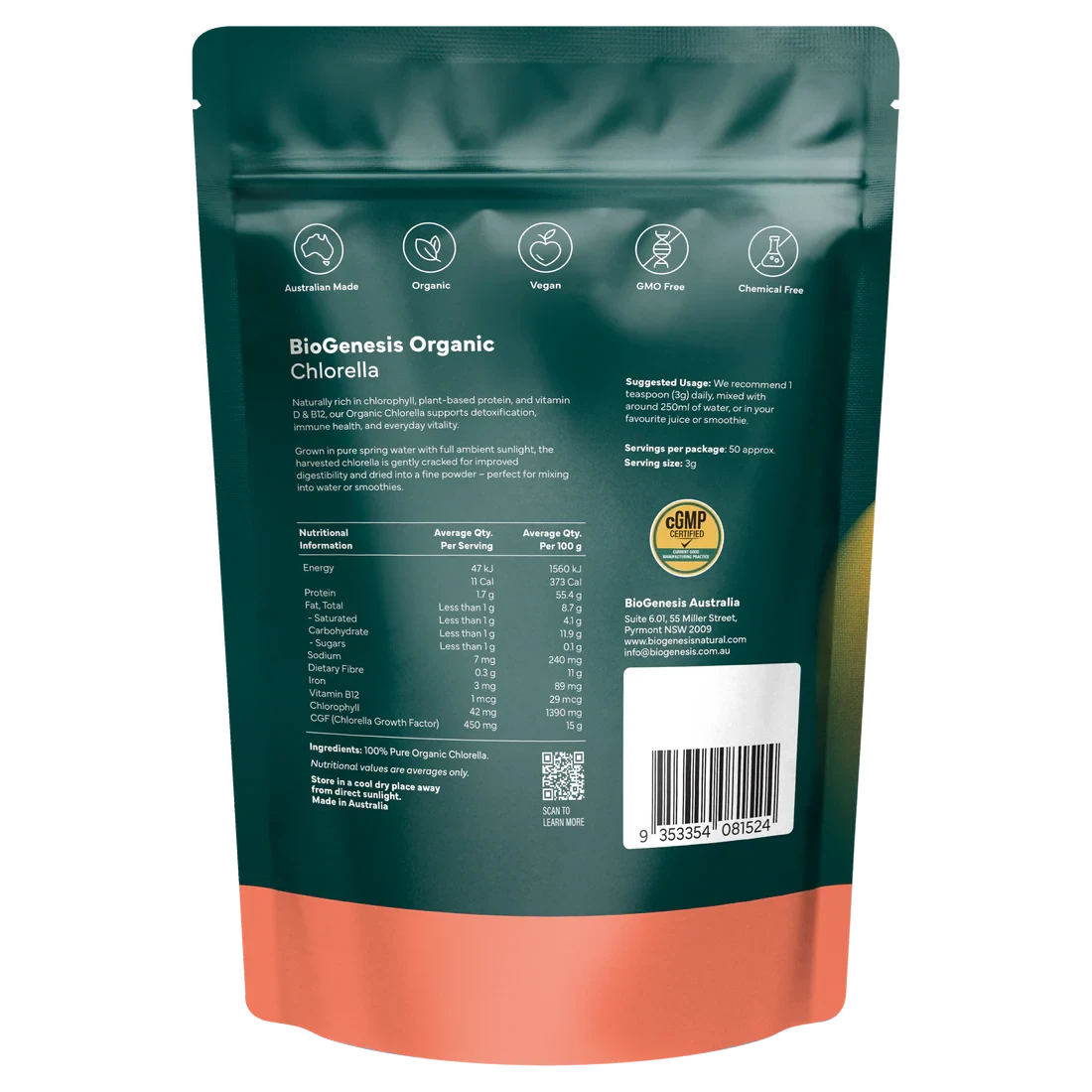 BioGenesis Organic Chlorella | Mr Vitamins