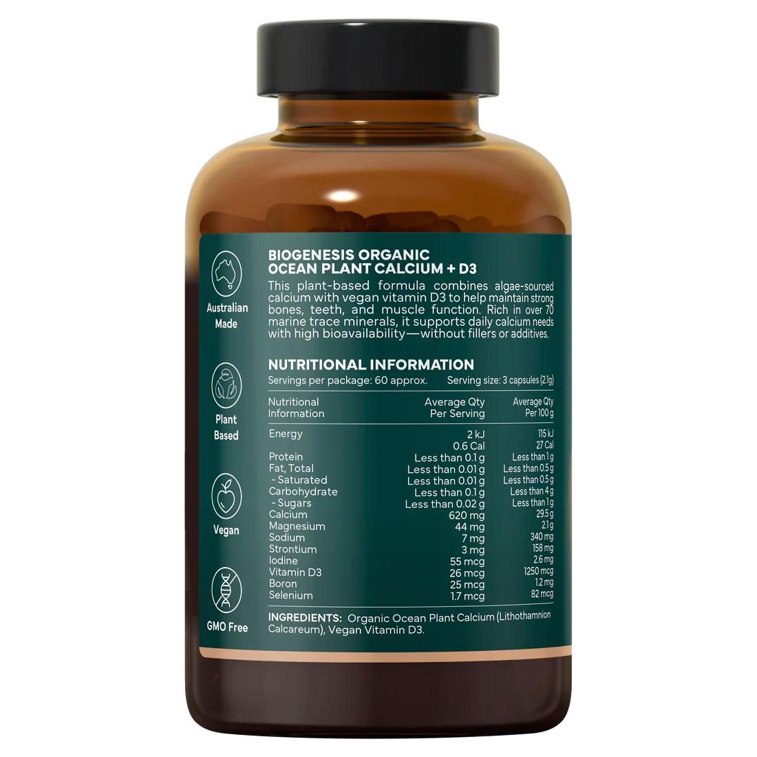 BioGenesis Organic Ocean Plant Calcium D3 | Mr Vitamins