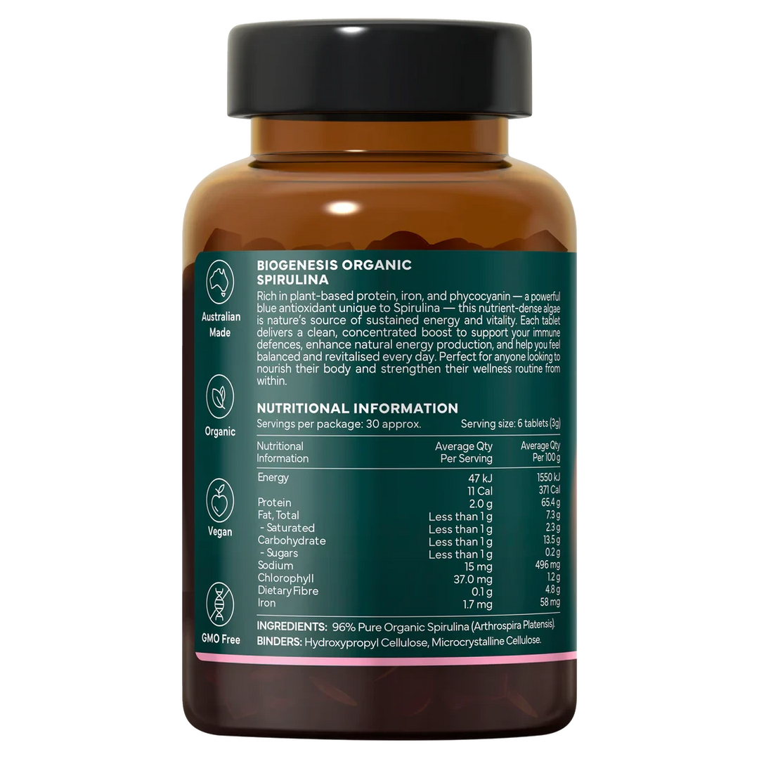 BioGenesis Organic Spirulina | Mr Vitamins