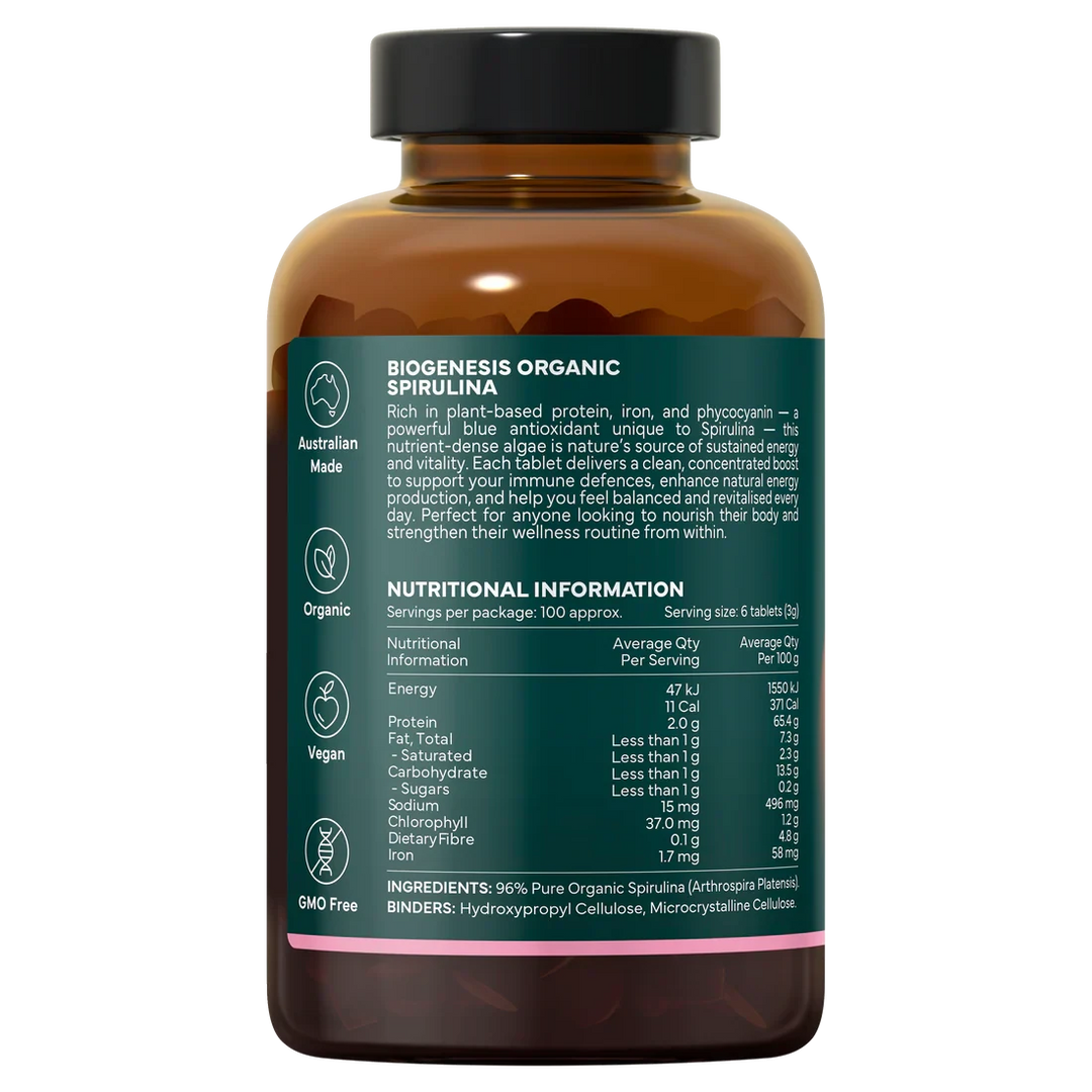 BioGenesis Organic Spirulina | Mr Vitamins