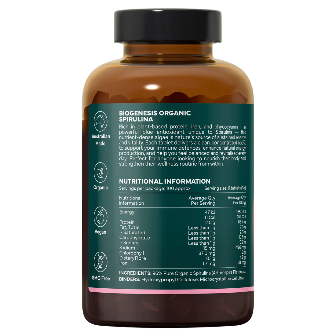 BioGenesis Organic Spirulina | Mr Vitamins