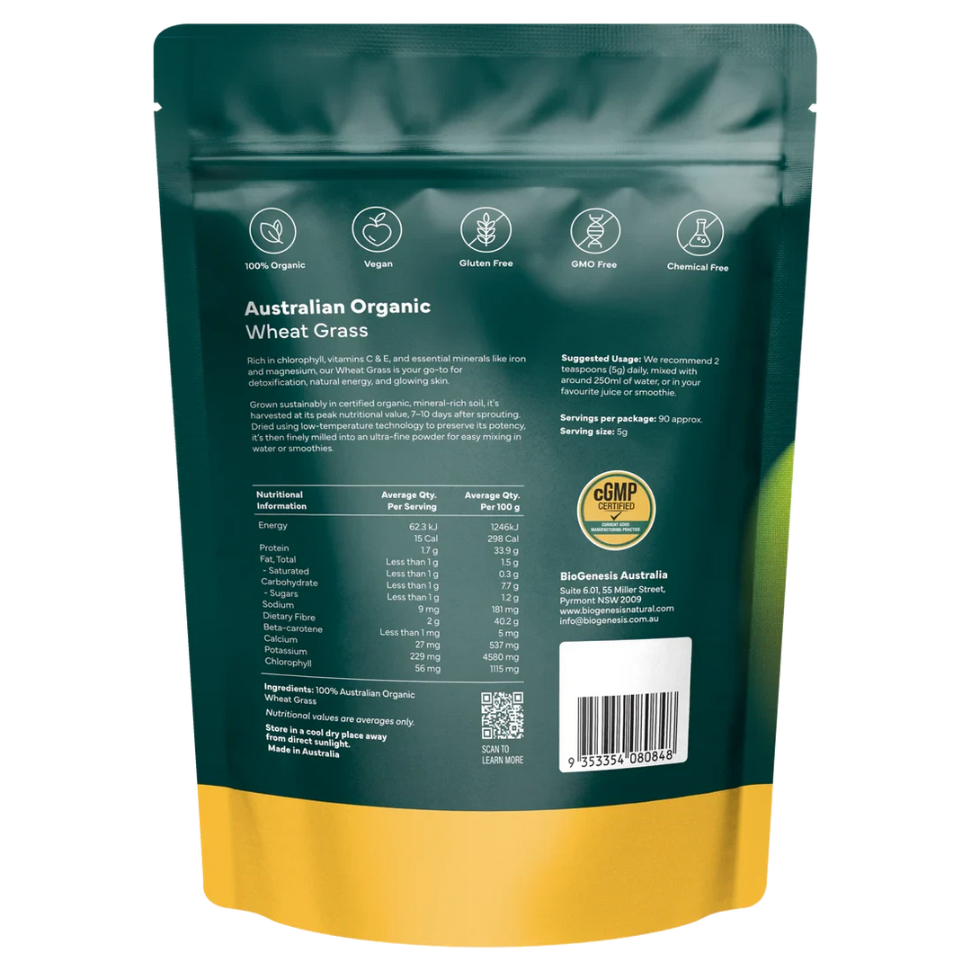BioGenesis Organic Wheat Grass | Mr Vitamins