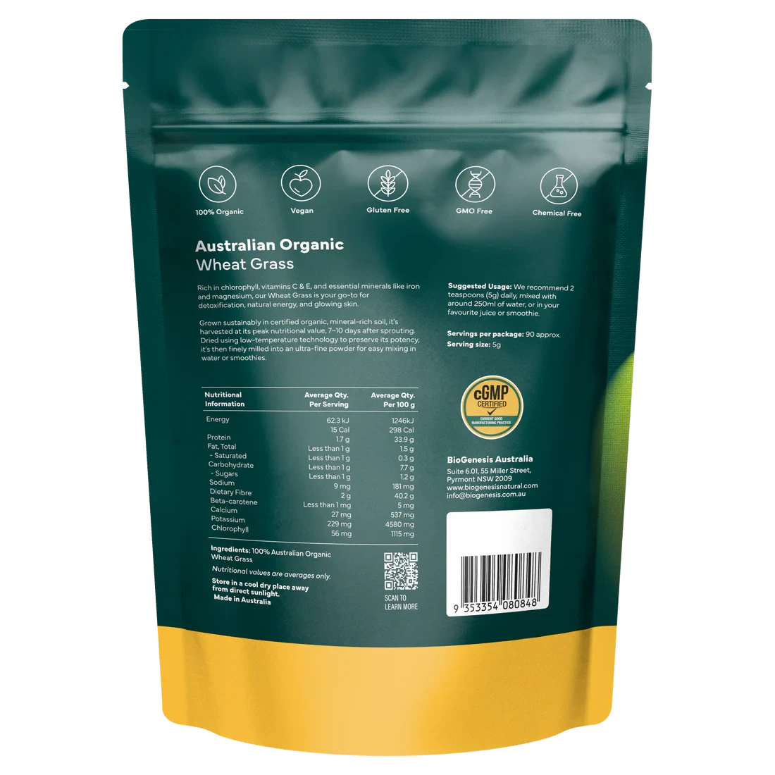 BioGenesis Organic Wheat Grass | Mr Vitamins