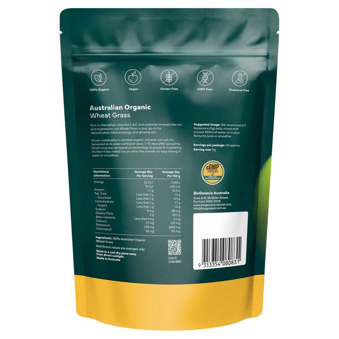 BioGenesis Organic Wheat Grass | Mr Vitamins