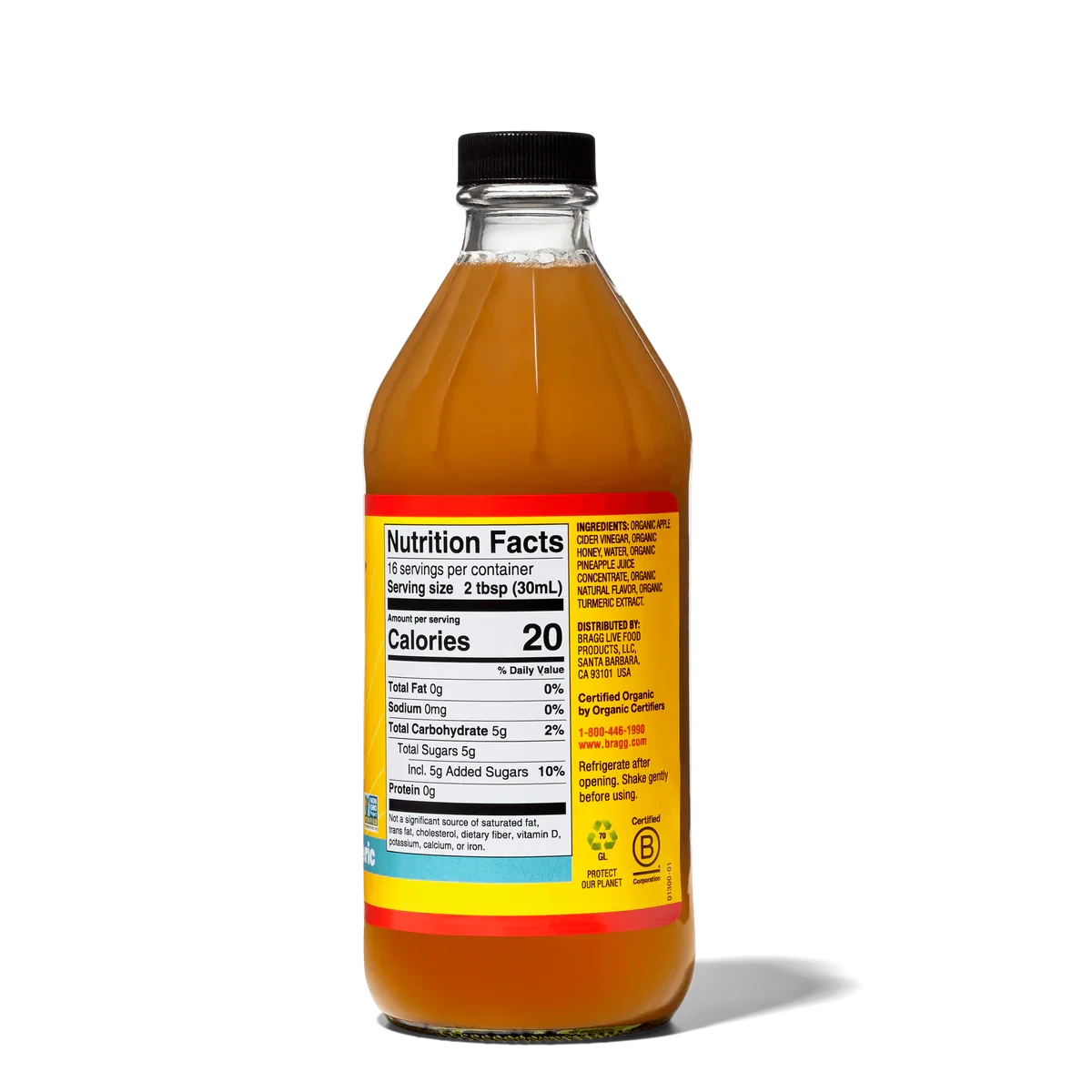 BRAGG Apple Cider Vinegar Pineapple Turmeric 473ml