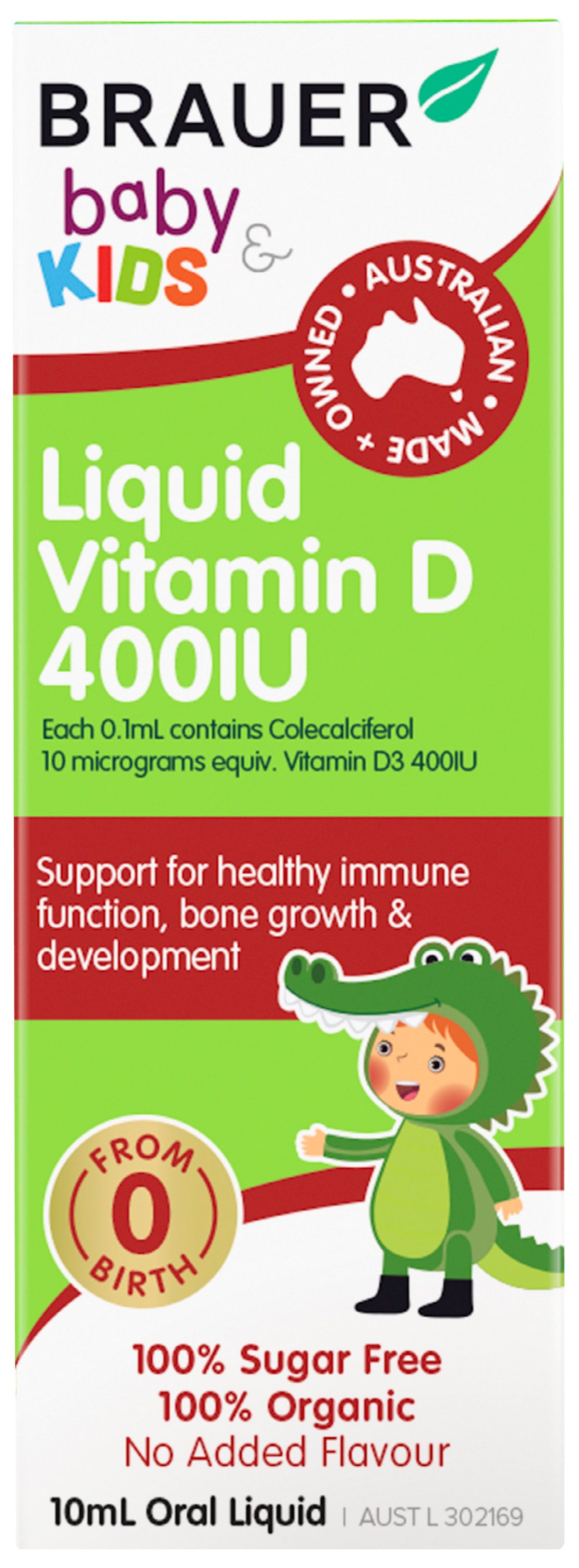 Brauer Baby And Kids Liduid Vitamin D 400iu