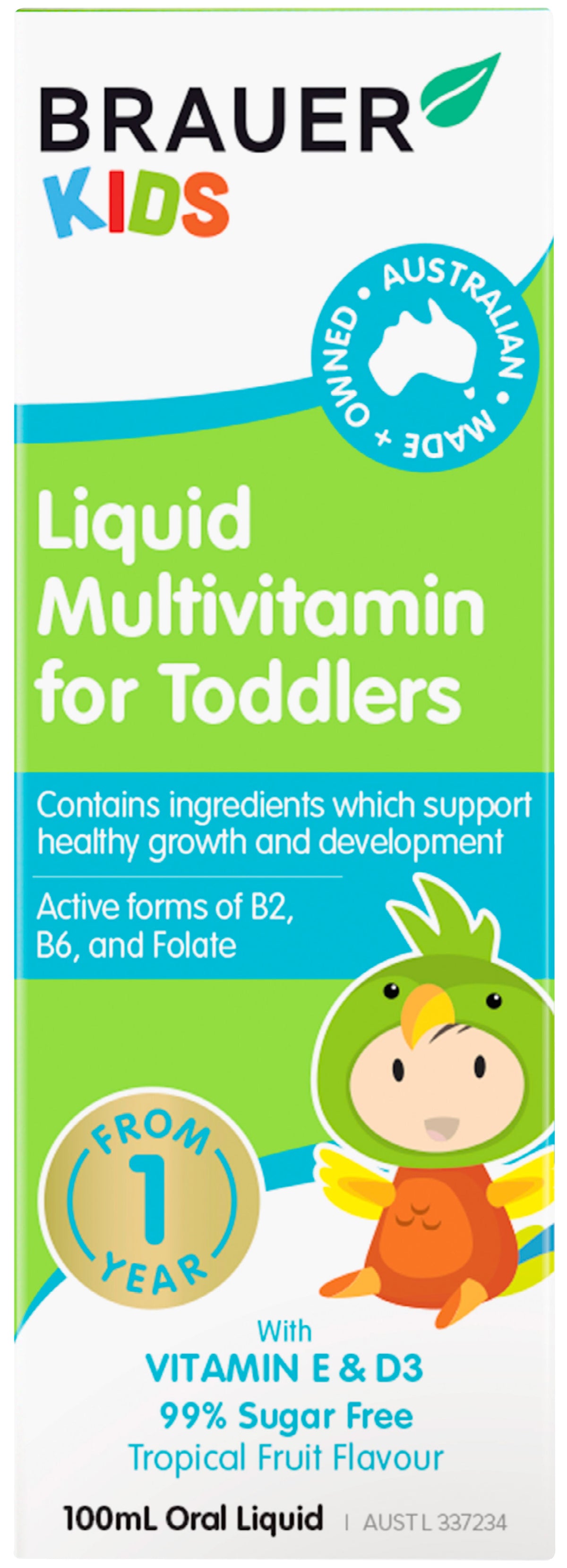 Brauer Baby & Kids Liquid Multivitamin For Toddler