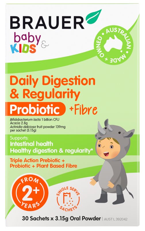 Brauer Daily Digestion & Regularity Probiotic for Kids