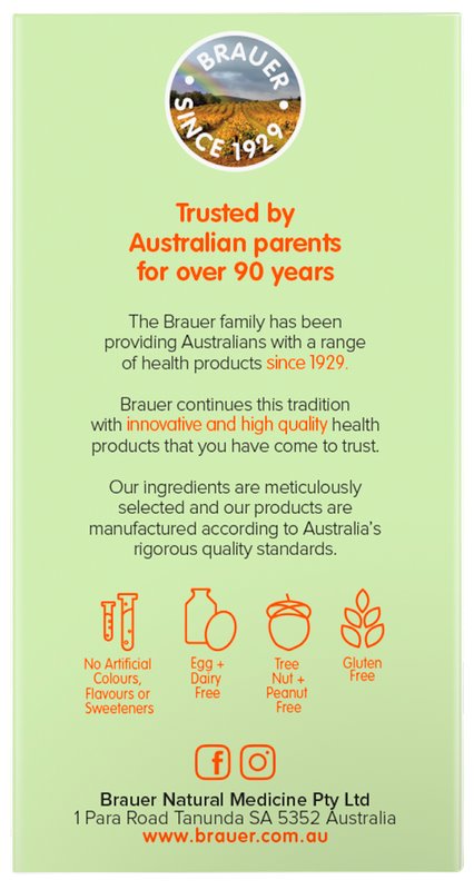 Brauer Daily Digestion & Regularity Probiotic for Kids