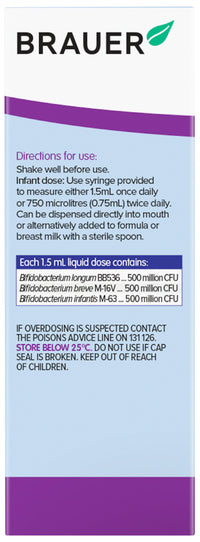 Brauer Immune Defence Probiotic Liquid for Infants | Mr Vitamins