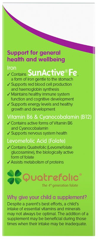 Brauer Kids Liquid Iron Vitamin B